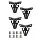 thumbnail image 1 of Patas decorativas para muebles, fácil instalación, patas negras mate para sofás y armarios, diseño artístico hueco, material de hierro de alta dureza, 1 of 6