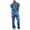 Blue, variant on Black*Friday Clearance under $5 GaThRRgYP Pants for Men under $10,Men's Zipper Overalls with Lapel Solid Color Jumpsuit Workwear and Multiple Pockets