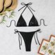 thumbnail image 5 of Trajes de Baño de Bikini de Mujer con Cuello en V Impresión Push-Up Pad Set de Trajes de Baño, Nylon para la Piscina de Playa Y las Vacaciones de Verano, Cobertura Sexy, 5 of 9