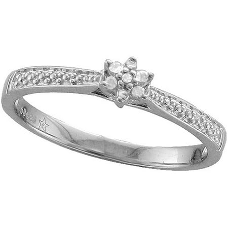 Diamond Accent Promise Ring in Sterling Silver