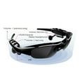 thumbnail image 3 of FNNMNNR Bluetooth Sunglasses Headphone Glasses Smart Wireless Earphones Bluetooth Glasses Outdoor Earbuds Driving Bluetooth Sunglass with Storage Bag, 3 of 7