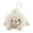 White, variant on White Dumpling Plush Keychain with Soft Fluffy Texture and Winking Face, 3.5 Inch, White, for Backpacks and Purses, Stuffed Animal Bag Charm