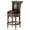 Brown, variant on Maven Lane Pullman Counter Stool 26 Inches – Swivel Stool with Footrest – White Solid Wood Frame & Natural Fabric Upholstery – Perfect for Kitchen Islands & Counters
