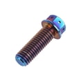 thumbnail image 4 of Wanyifa Titanium Bolt M6x10 15 20 25 30 35 40 45 50 55 60mm Flange Head With Hole Hex Screw for Bike,M6x30 mm,Blue,4 Pcs, 4 of 6