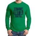 thumbnail image 5 of UGP Campus Apparel Straight Outta Seattle - Seattle Football Long Sleeve T Shirt - Medium - Irish Green, 5 of 6