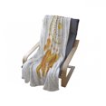 thumbnail image 4 of Aztec Soft Flannel Fleece Throw Blanket, Graphic of Golden Yellow Dreamcatcher Native Indigenous Cultural Style, Cozy Plush for Indoor and Outdoor Use, 50" x 70", Marigold White, by Ambesonne, 4 of 6