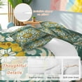thumbnail image 2 of Abstract Colorful Flower Bedding Duvet Cover Set Full Size 4 Pieces Vintage Boho Floral Bedding Set with Zipper Closure, 1 Comforter Cover 86x86 Inches 1 Flat Sheet & 2 Pillow Cases, 2 of 7
