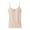 Beige, variant on Daznico Women's Solid Color Built-in Bra Sleeveless No Wire Camisole - Seamless Support Tank Top for Layering,Size L