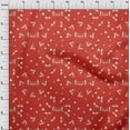 thumbnail image 4 of oneOone Georgette Viscose Red Fabric Asian Floral Block Dress Material Fabric Print Fabric By The Yard 42 Inch Wide, 4 of 4