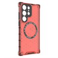 thumbnail image 3 of For Samsung Galaxy S25 Ultra Case Compatible with MagSafe Honeycomb Design TPU PC Phone Cover - Gree, 3 of 5