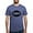 Heather Blue, variant on - Psi Upsilon Handshake T Shirt - Mens Tri-blend T-Shirt