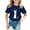 1-Dark Blue77, variant on Kiijoy Toddler Girls Short Sleeve Birthday T-Shirt Letter Graphic Cute Tee, Sizes 1-2