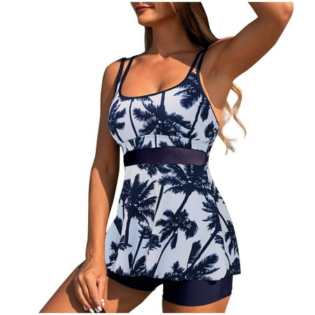 Jamicy Womens Swimsuits Tummy Control 2025 Summer New Womens Tankini Swimsuits for Women 2025 Tummy Control Swimsuit Bathing Suit Top with Boyshorts Flowy Women  Swimwear