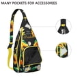 thumbnail image 3 of Butterfly Sunflower Backpack - Whimsical Floral & Insect Motifs, Compact Anti-Theft Pack, 3 of 4