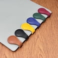 thumbnail image 4 of ArtisanCraft Personalized Magnetic Leather Bookmark for Book Lovers, Custom Engraved Initials, Premium PU Leather, Double-Sided Strong Magnet, Multi-Color Assortment, Durable & Giftable, 4 of 8