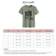 thumbnail image 5 of Camiseta informal holgada para una comodidad transpirable, manga corta, cuello redondo, talla S Top de verano verde oliva, estampado de letras en negro, 5 of 5