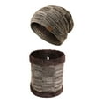 thumbnail image 1 of Apuakthei - Conjunto de gorro y bufanda de invierno para hombre y mujer, gorro de punto cálido, gorro de invierno con forro grueso, calentador de cuello para hombre y mujer, 1 of 5