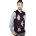 thumbnail image 4 of Blue Ocean Mens Argyle Sweater Vest (sv-255), 4 of 12