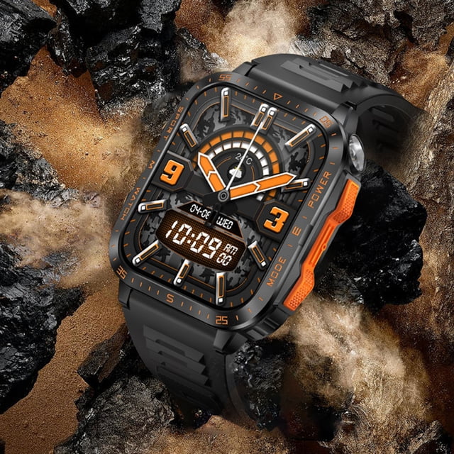 Wzzjkit Smart Sports Watch HD Smart Bracelet Advanced Bluetooth Calling and Extra Long Battery Customised Dials with Multiple Patterns