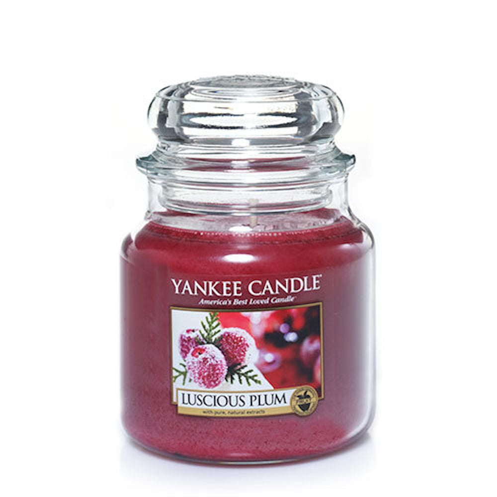 Yankee Candle Luscious Plum Medium Jar 12.5 oz Candle 1306380