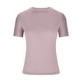 thumbnail image 5 of Ahabrexf Womens Tank Tops, Casual Solid Color Short Sleeve Crew Neck Top for Spring and Summer, 5 of 5