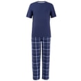 thumbnail image 2 of Fruit of the Loom Men's Crewneck Tee and Fleece Pajama Pants Set, 2-Piece, Sizes S-5XL, 2 of 6