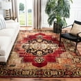 thumbnail image 2 of SAFAVIEH Vintage Hamadan Tahnee Oriental Area Rug, Red/Multi, 9' x 9' Square, 2 of 6