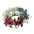 thumbnail image 2 of Día de la Independencia Vela Floral Artificial Anillo Corona Rojo Adorno Realista para un Ambiente Festivo Versátil, 2 of 9