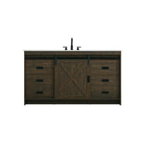 Elegant Kitchen and Bath Austin 60 Inch Single Bathroom Vanity In Expresso