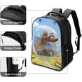 thumbnail image 4 of Grizzly Bear Lemmings Laptop Backpack College School Travel Daypack 2 Compartment Basic Bag Rucksack, 4 of 6