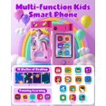 thumbnail image 2 of Teléfono inteligente de juguete BiuLeon para niñas de 3 a 10 años con cámara y juegos, 2 of 7