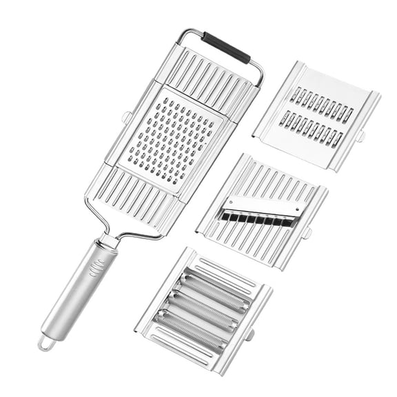 Mandoline Slicer for kitchen, Adjustable Stainless Steel Vegetable Slicer, Food Slicer Onion Potato Chip, 4 in-1 Adjustable Blade, Vegetable Chopper for Potato/Tomato/Onion