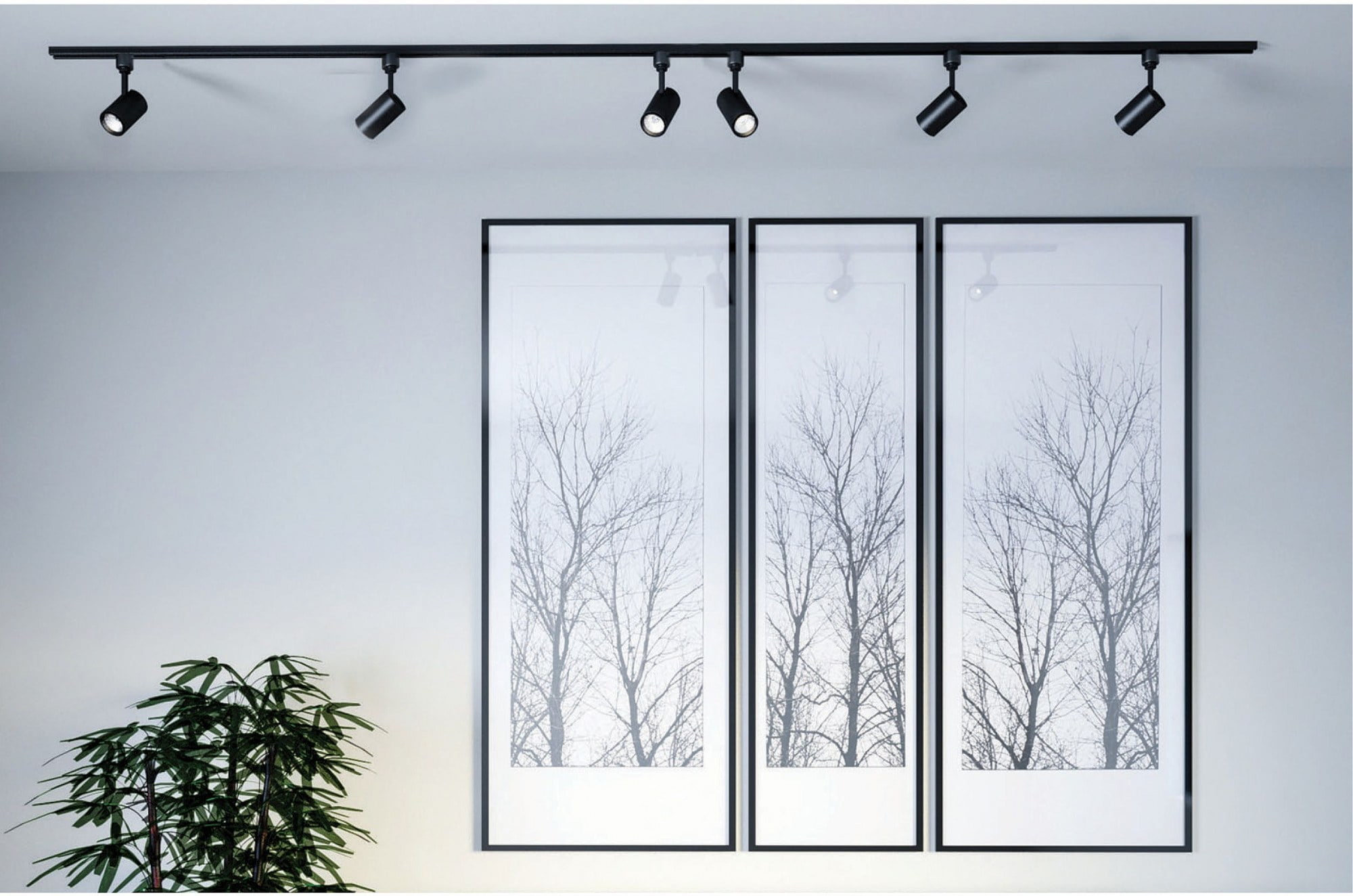1 - Light Black Track Lighting
