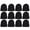 12 Pack Adults (Black Faux Fur Sherpa), variant on Yacht & Smith Wholesale Beanies , Bulk Thermal Winter Solid Hat (12 Packs Adults Assorted Solid Beanies)