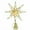 01-A-Gold, variant on Hvmvliv Hollow Christmas Star Tree Topper Plastic Shatterproof Star Xmas Tree Top Decoration Gold
