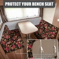 thumbnail image 2 of Garronmavis Rose RV Dinette Cushion Covers Camper Cushion Covers Stretch Couch Cover 2 Cushion Slipcovers Reusable RV Bench Seat Covers for Travel Trailer Couch, 2 of 7