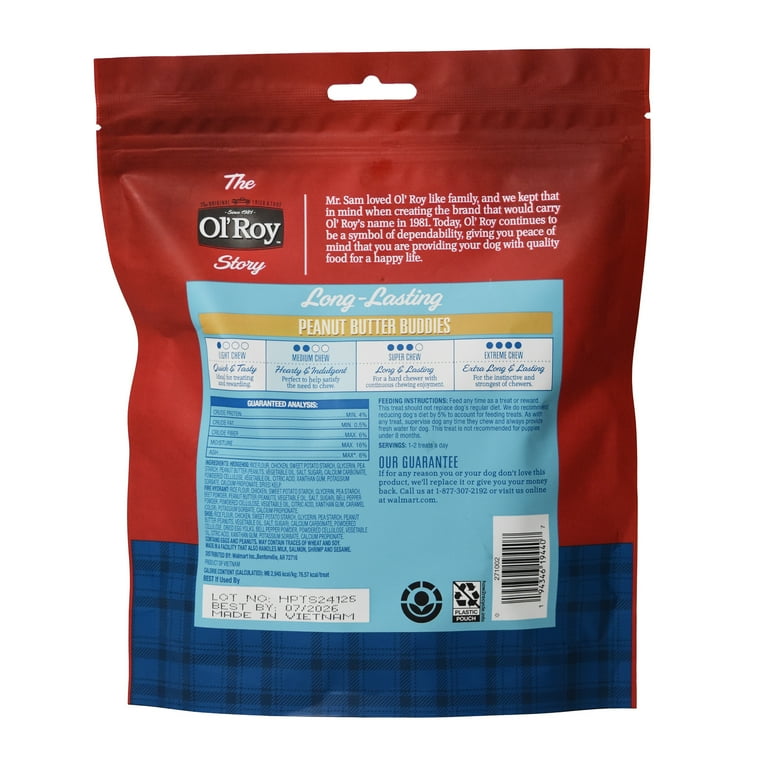 Ol Roy Peanut Butter Buddies for Small to Medium Dogs 12 Count 11 oz