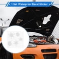 thumbnail image 2 of Sticker Decal para Parachoques de Coche, Impermeable, Tono Plateado Reflectante, 20x19cm, 2 of 6