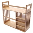thumbnail image 6 of Desktop Bookshelf Wood Storage Rack Adjustable Display Table Shelf Office Rack, 6 of 12