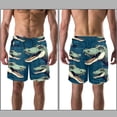 thumbnail image 3 of luoweisi Men's Beach Shorts Quick Dry Swim Trunks with Mesh Lining Crocodile L, 3 of 5