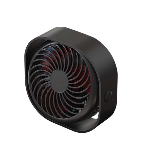 Ventilador de refrigeración de escritorio Tablero de mesa con alimentación por USB de bajo ruido 3 engranajes Mini ventilador eléctrico para el hotel de oficina en casa, negro Scienceny HA5879-02B