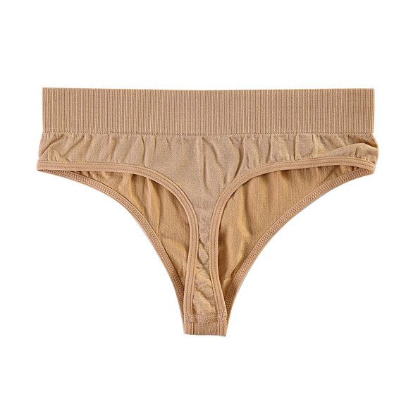 Liuchenyi Panties Under $5 Panties for Women High Waisted Smooth Hipster Breathable Underwear Women Beige Xxl