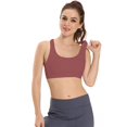 thumbnail image 2 of Sujetadores deportivos para mujer Sujetador deportivo acolchado con espalda cruzada Sujetador deportivo de soporte medio Sujetador de yoga para correr Adepaton LRWJ036-17, 2 of 7