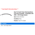 thumbnail image 2 of Gear To Cooler Power Steering Return Line Hose Assembly - Compatible with 2005 - 2010 Dodge Dakota 2006 2007 2008 2009, 2 of 2
