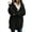 Black, variant on LEAVINGSUO Winter Coats for Women 2023 Trendy Women's Solid Color Casual Plush Cardigan Long Sleeve Pockets Blouse Coat Tops