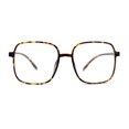 thumbnail image 2 of Womens Large Granny Ironic Plastic Blue Light Filter Computer Glasses Tortoise, 2 of 4