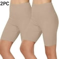 thumbnail image 3 of Iyufng Biker Shorts for Women,Tummy Control Plus Size Summer Yoga Shorts,2PC Fashion Solid Color Leggings with Yoga Sport Elastic Quarter Pants Shorts Leggings,S-3XL, 3 of 8