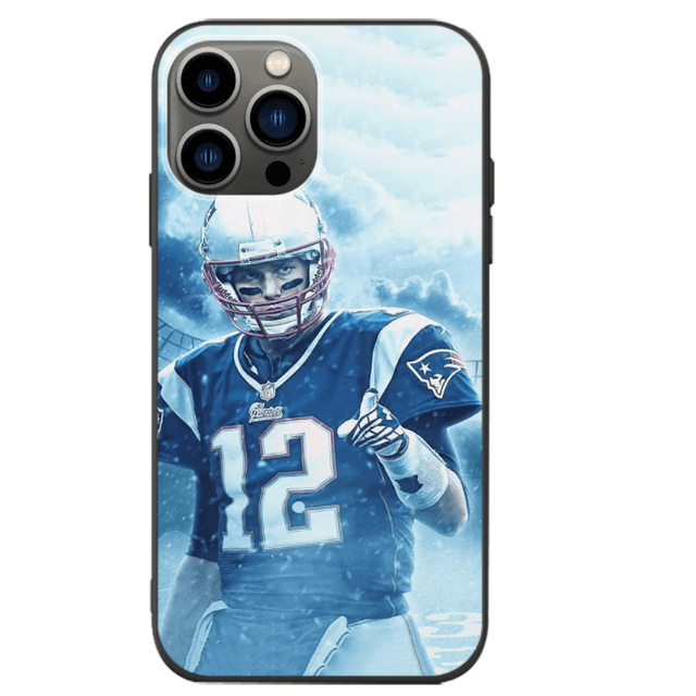 IPhone 12 13 14 Mini Pro Max plus Étui de Téléphone, Rugby Football Américain star Brady Étui IPhone