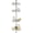 Satin Nickel, variant on Utopia Alley Tension Pole Shower Caddy Corner Organizer, Adjustable Standing Shower Caddy with 4 Removable Baskets, Rust Resistant Bathroom Tension Rod Organizer, 60 to 97 Inch, Satin Nickel