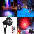 thumbnail image 1 of Xihbxyly Luz Led de Proyección de Agua, Efecto de Olas Oceánicas Coloridas, Ambiente Romántico y Acogedor, Decoración para Exteriores E Interiores, Luces para Fiestas Navideñas, Diseño Resistente Al, 1 of 2